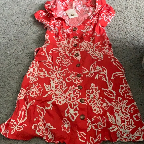 A Thing Called Love Mini Dress by Free People: Red - Picture 4 of 6